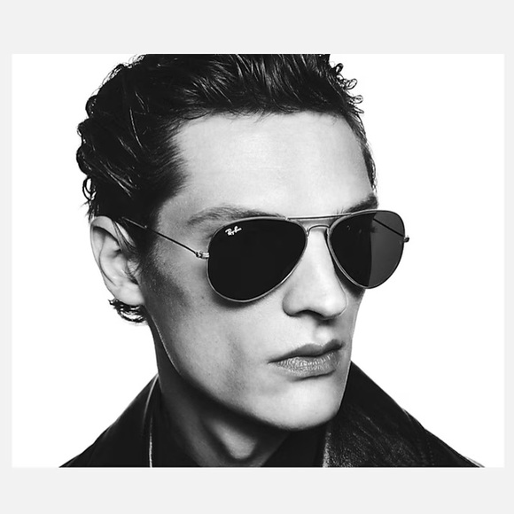 Ray Ban - AVIATOR Sunglasses - Total Black - Picture 1 of 10